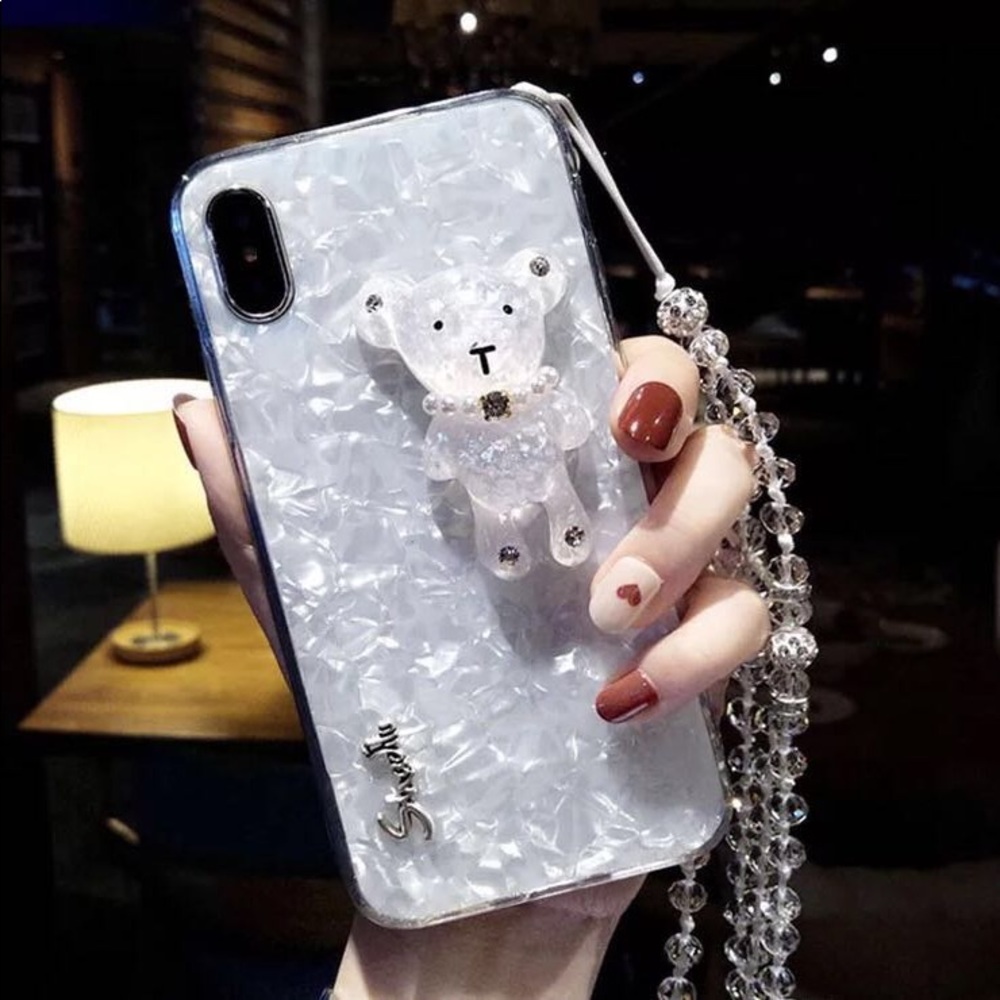 Cute iPhone 6S phone case accessory with chain